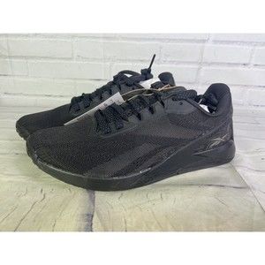 Reebok Nano X1 Womens Black Gray Pewter Training Shoes Sneakers Q46500 Size 8